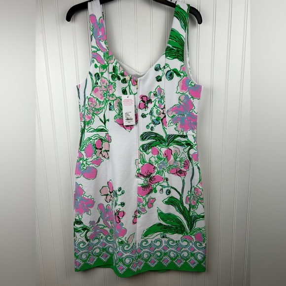 Lilly Pulitzer Floral Dress in Pink and Green - Picture 2 of 2